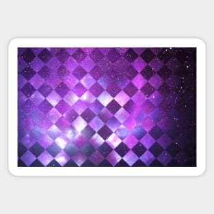 Violet space mosaic Sticker